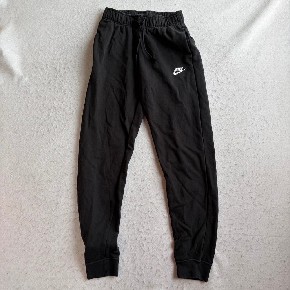 Nike Sweatpants Womens XS Black Sportswear Fleece Joggers Elastic Waist